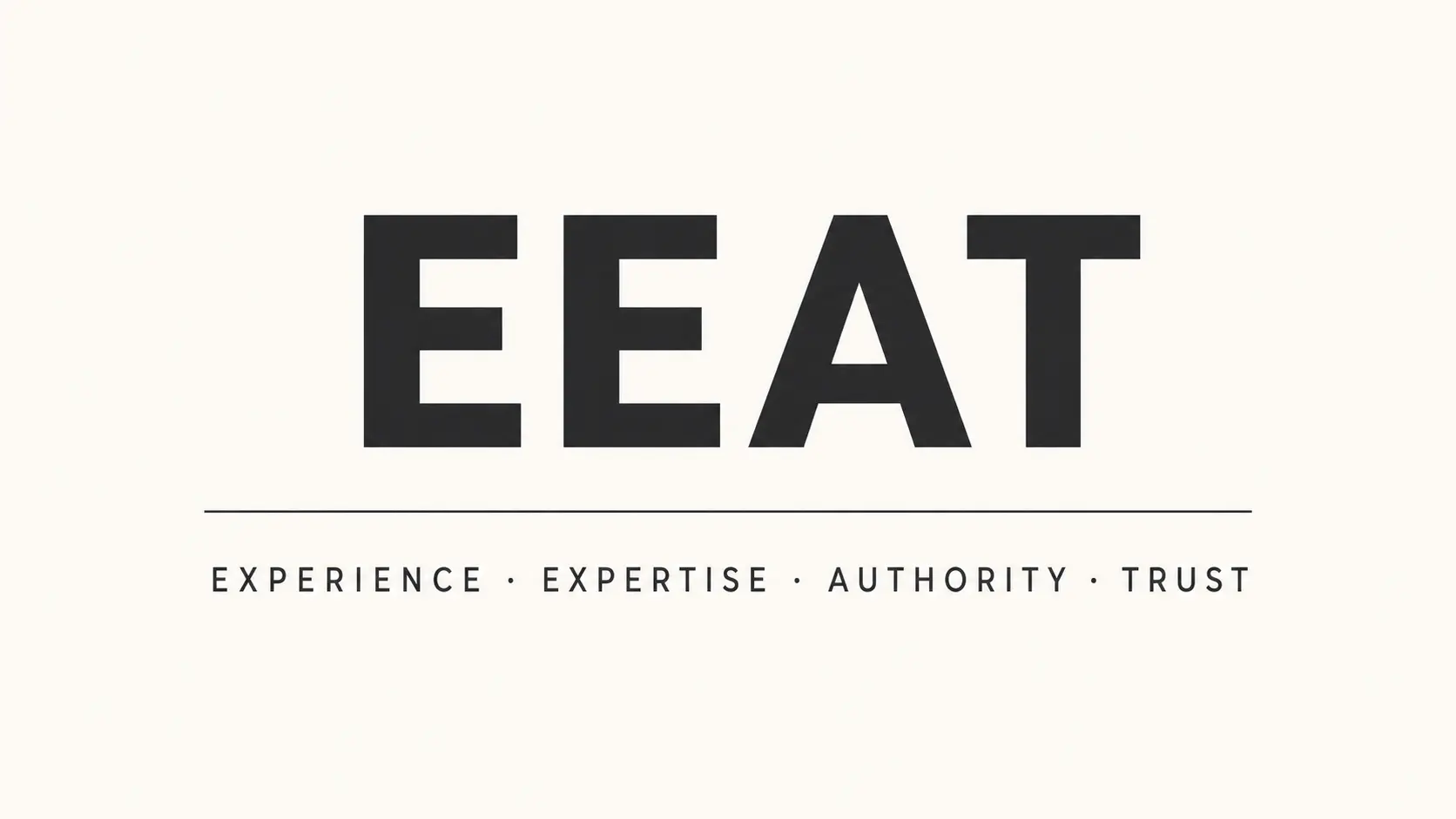 EEAT framework — Experience, Expertise, Authority, and Trust explained